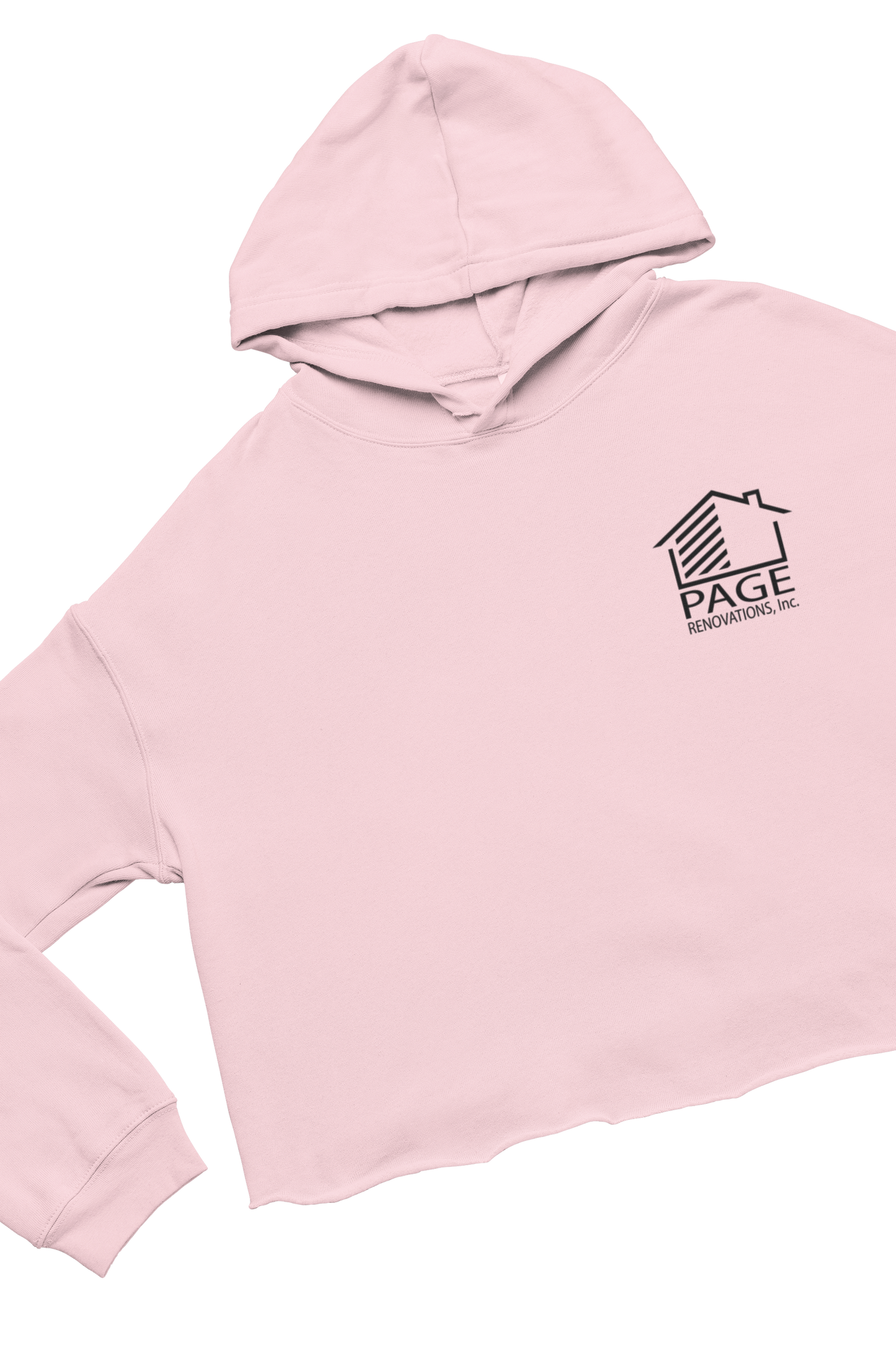 Page Renovations - Ladies' Girlie Cropped Hooded Fleece