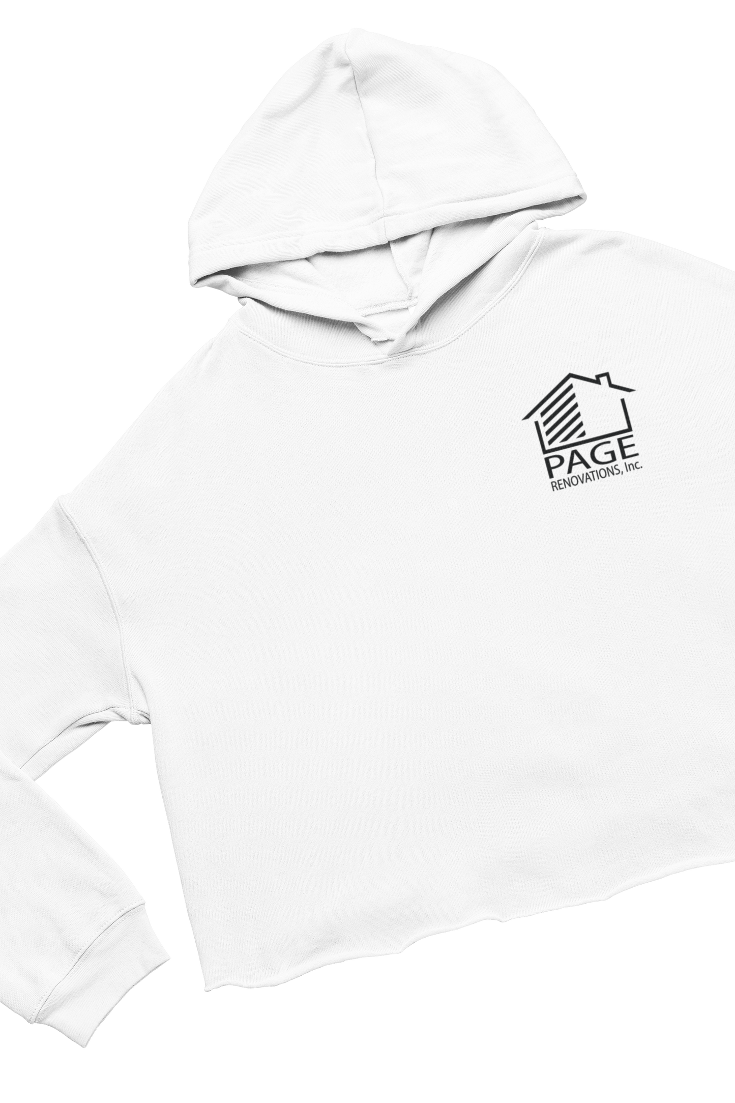 Page Renovations - Ladies' Girlie Cropped Hooded Fleece