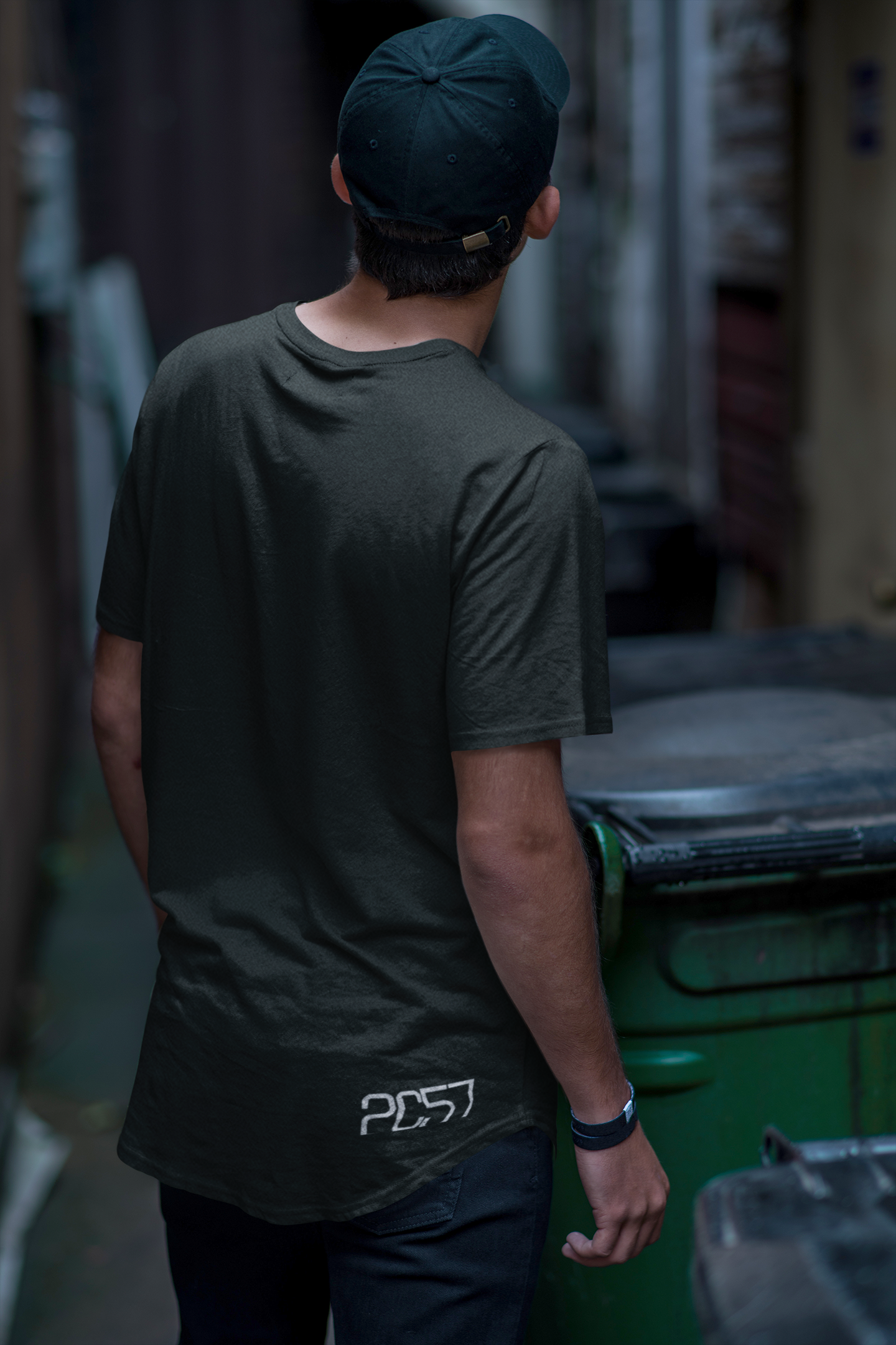 "Dj Ariez" - Men's Cotton Long Body Crew. Graphics Front & Back