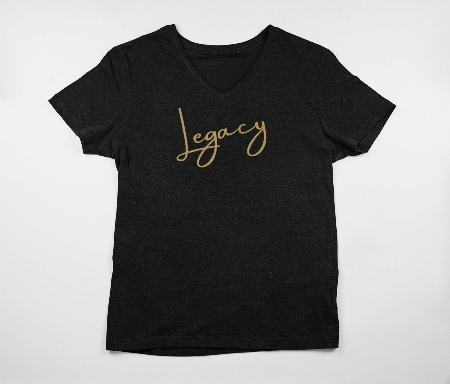 "Beyond Legacy, Script" - Unisex Crew & Ladies V-Neck T-Shirt