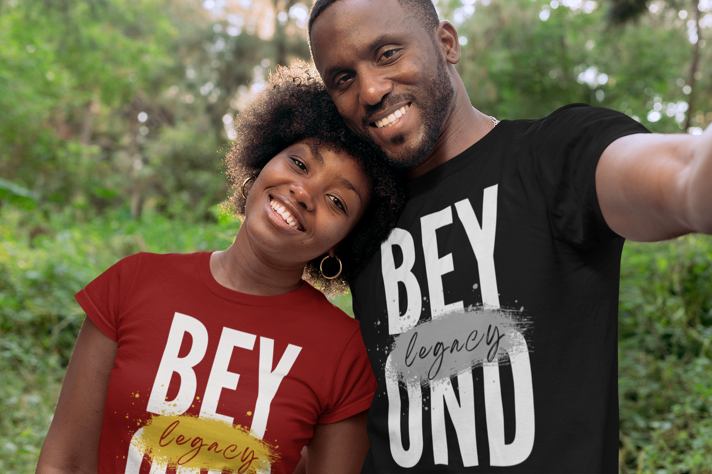 "Beyond Legacy, Splatter" - Unisex Crew & Ladies' V-Neck T-Shirt