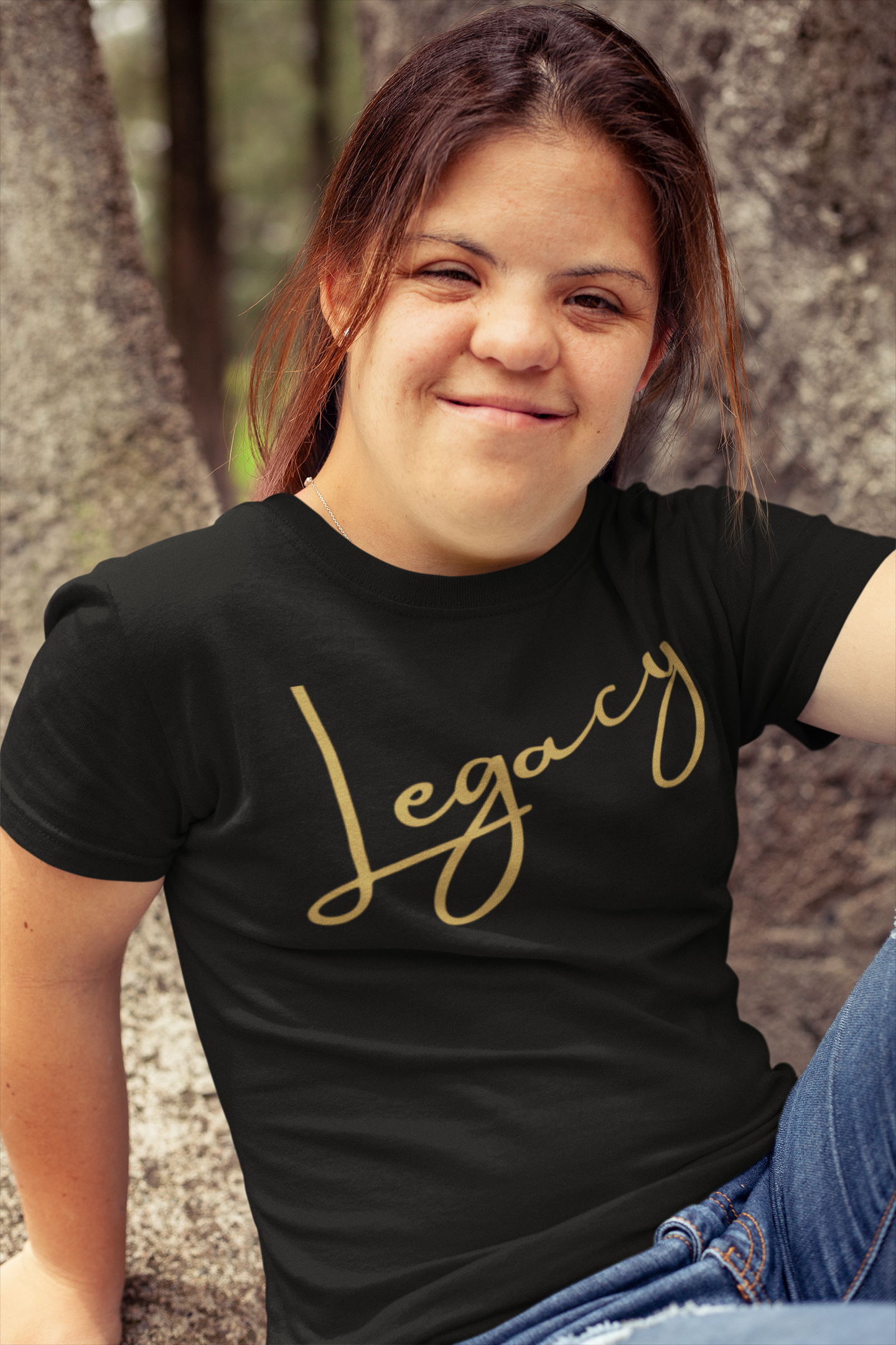 "Beyond Legacy, Script" - Unisex Crew & Ladies V-Neck T-Shirt