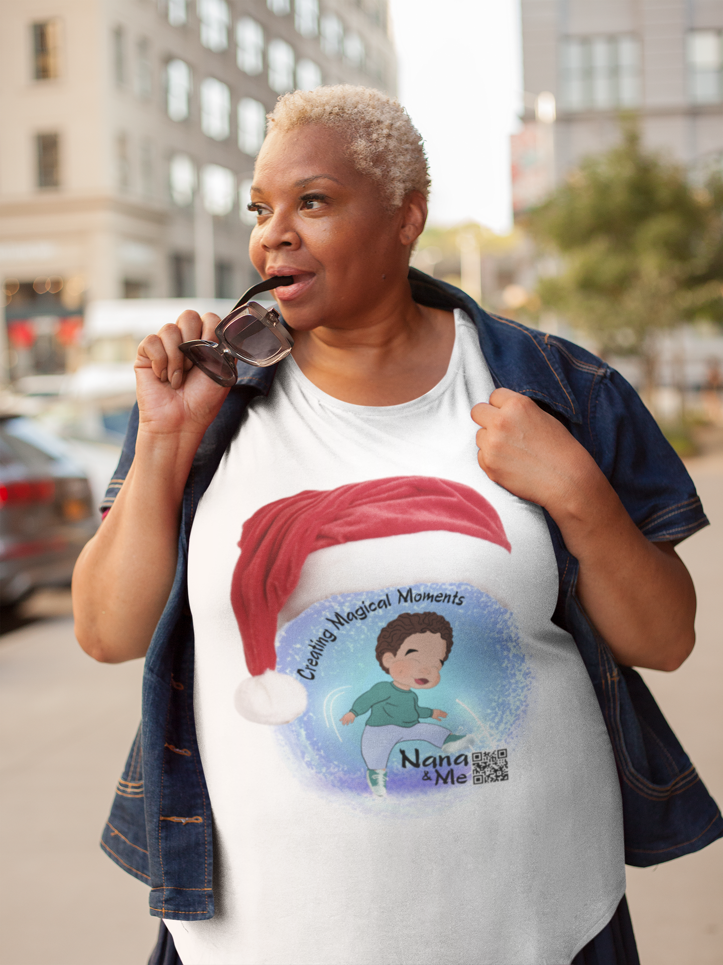 "Santa Hat" - Unisex Tshirts. The Nana Experience