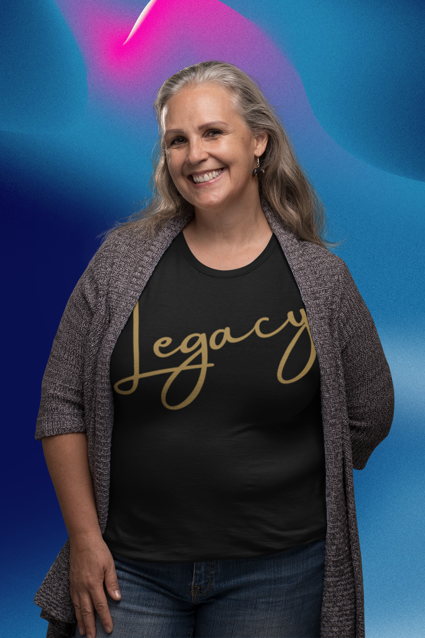 "Beyond Legacy, Script" - Unisex Crew & Ladies V-Neck T-Shirt