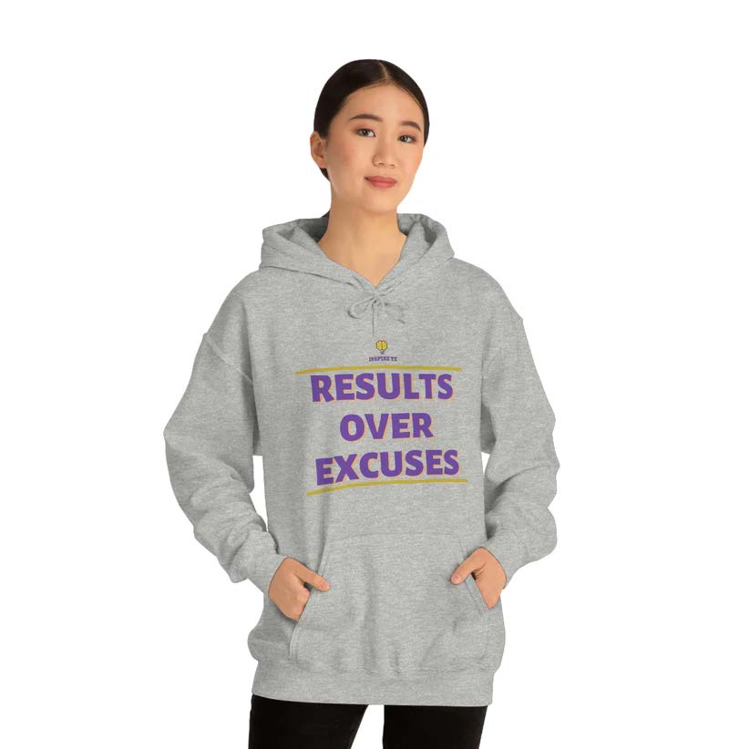 "Results Over Excuses" Hooded Sweatshirt