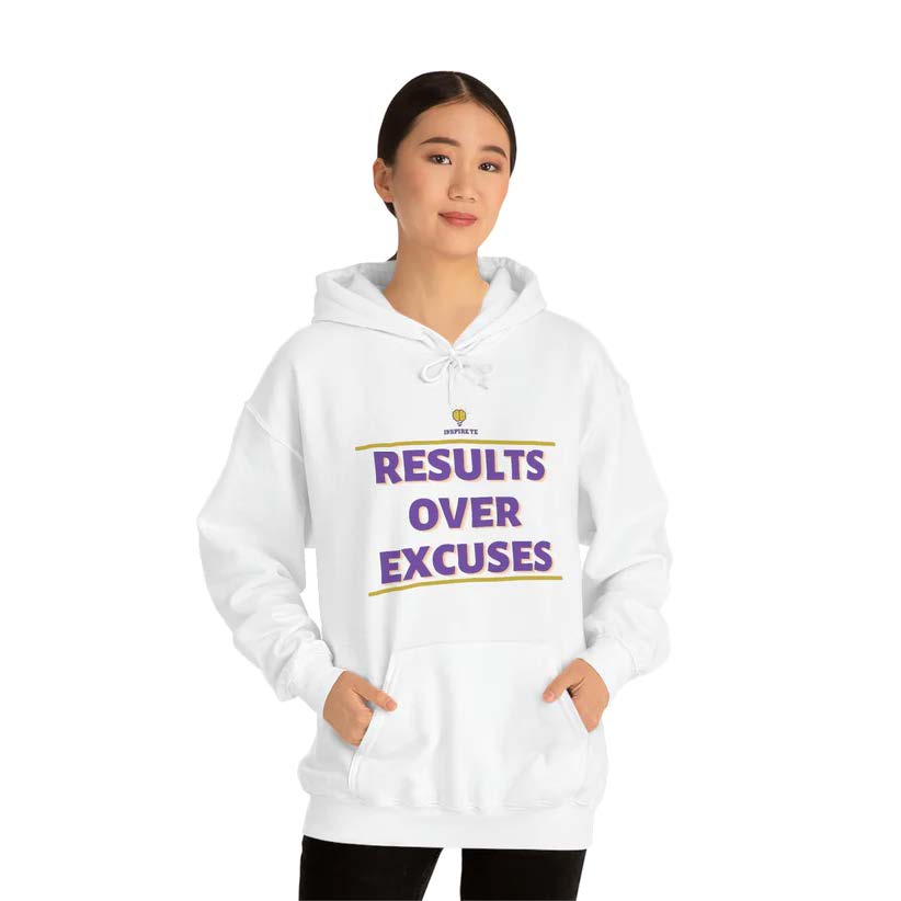 "Results Over Excuses" Hooded Sweatshirt