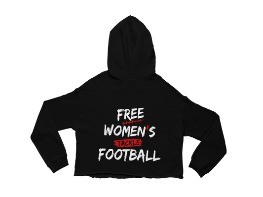 Free Women's Tackle Football - "Cropped Hooded"