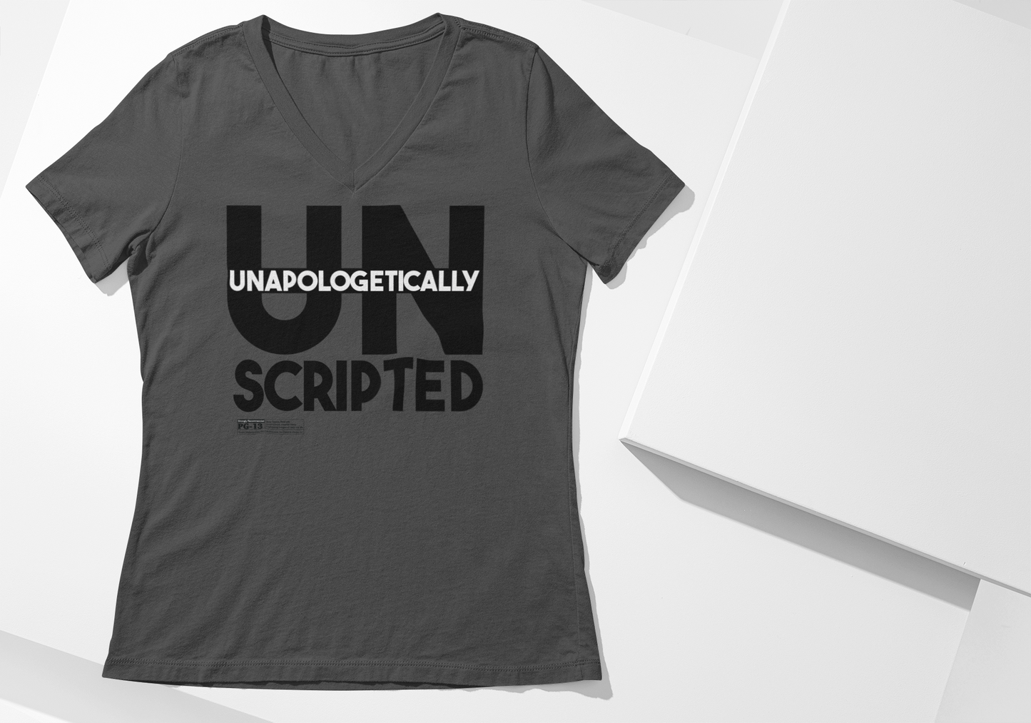 "UnScripted" Ladies' V-neck