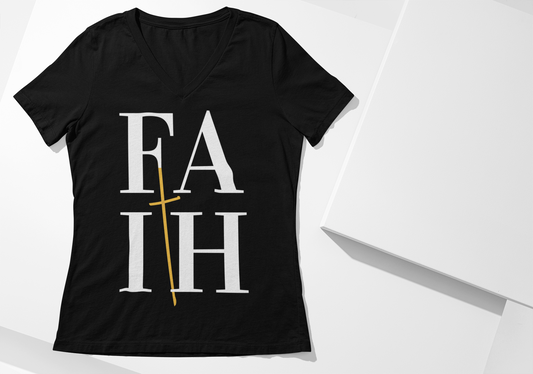 "Faith" Ladies' V-neck