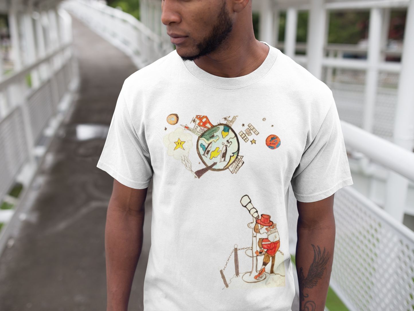 "Moon" - Unisex T-shirt (Athletic/fitted cut)