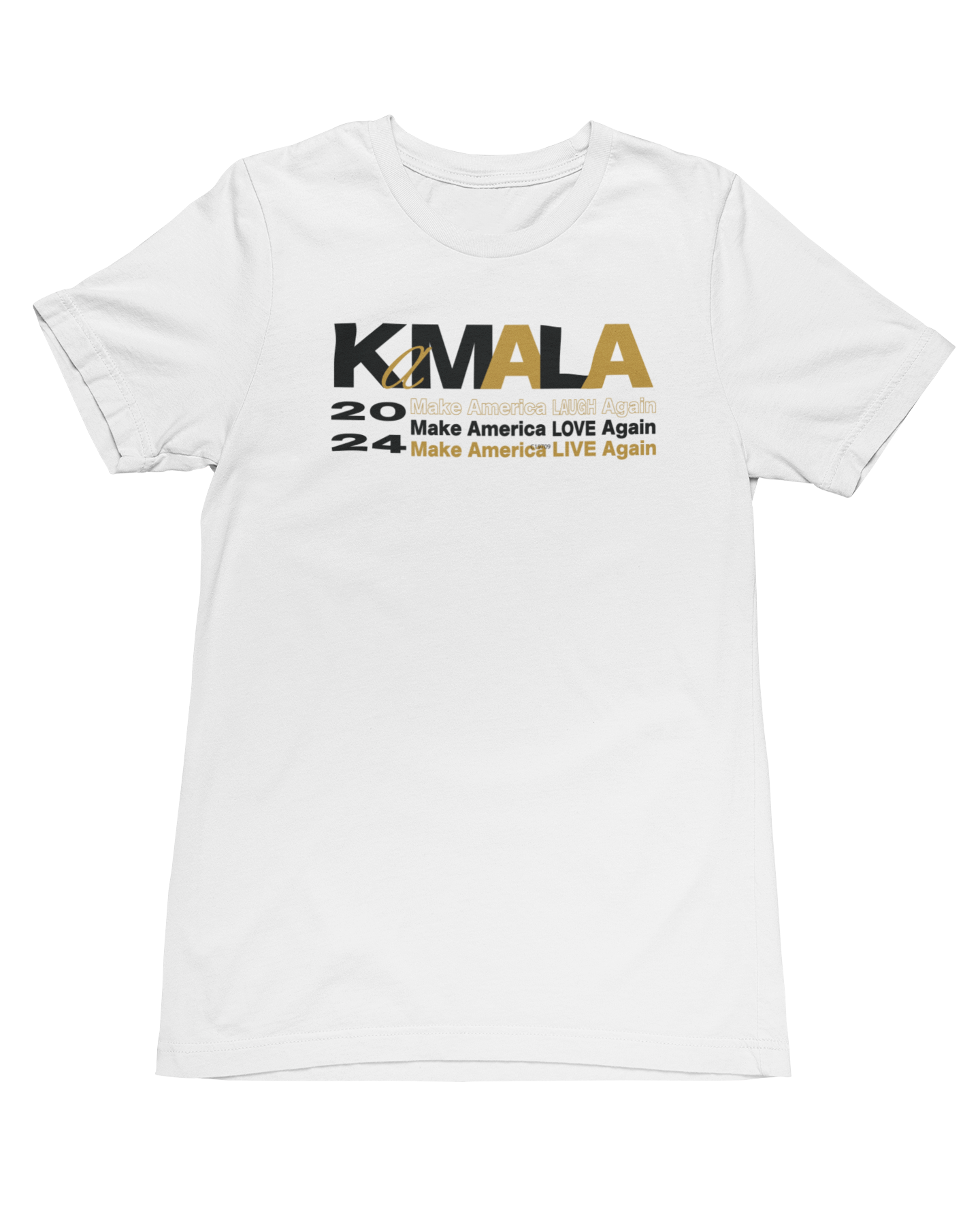 "Make America Laugh, Love, Live Again" - Black & Gold Unisex Crewneck