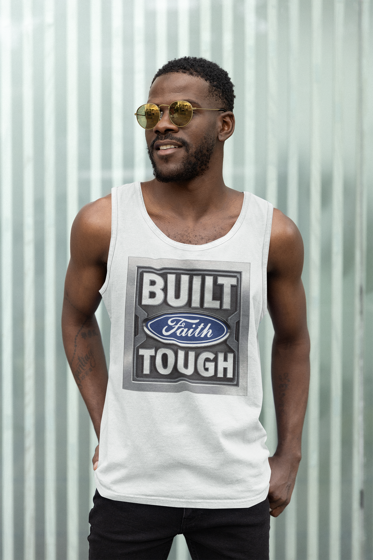 "Faith Built Tough" - Unisex T-shirt, Tank, and Hoodie