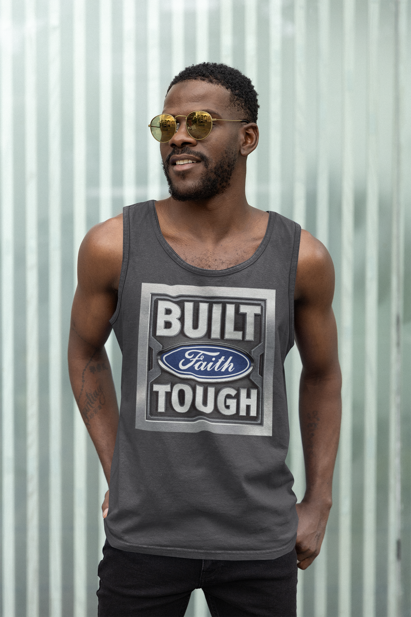 "Faith Built Tough" - Unisex T-shirt, Tank, and Hoodie