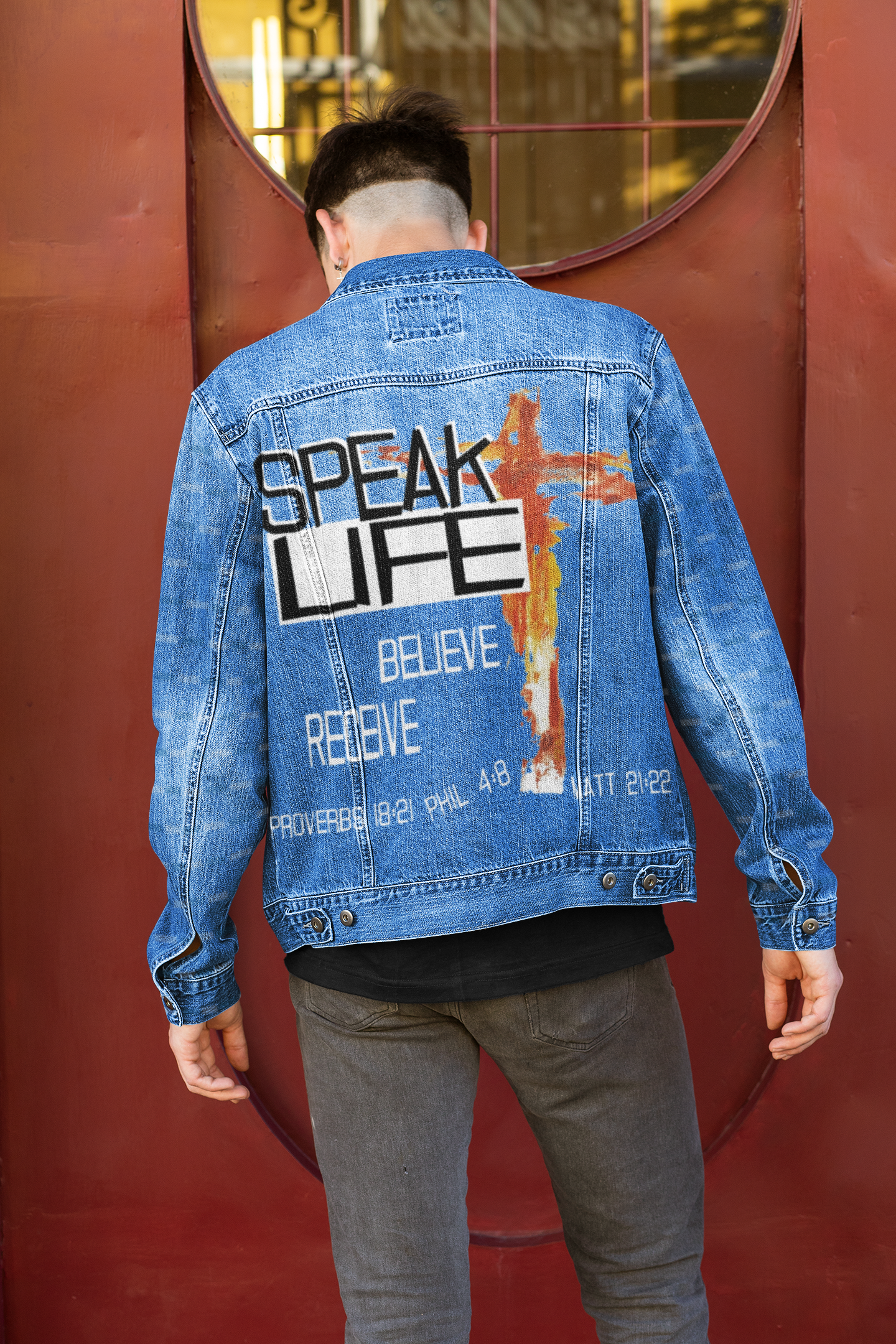 "Speak Life" - Unisex Denim Jacket