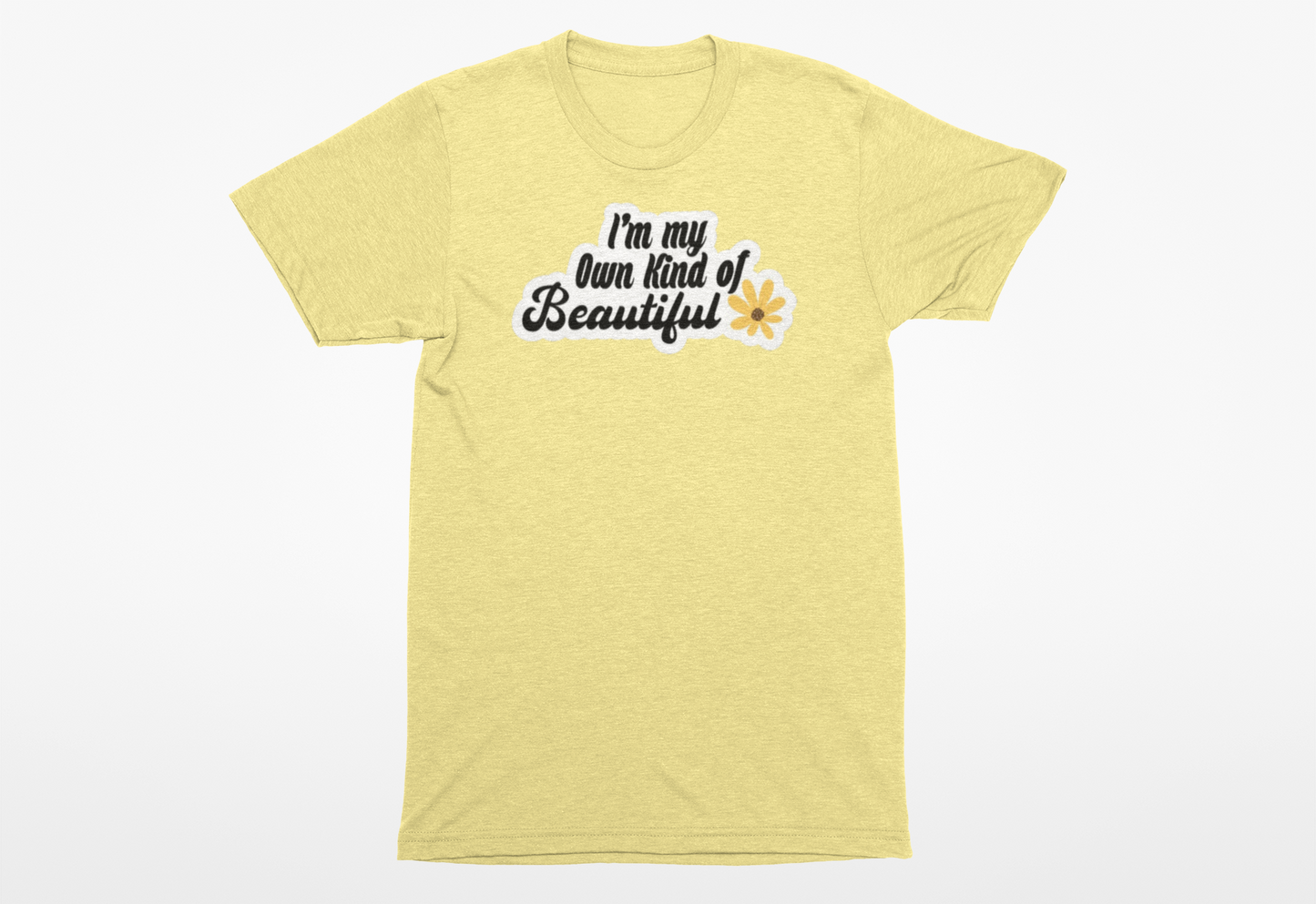 "I'm my own kind of Beautiful" (Thick, outlined background) Crew neck