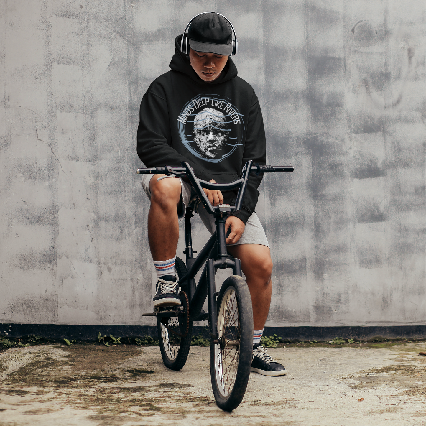 "Minds Deep Like Rivers" - Unisex Graphic Hoodie T-Shirt