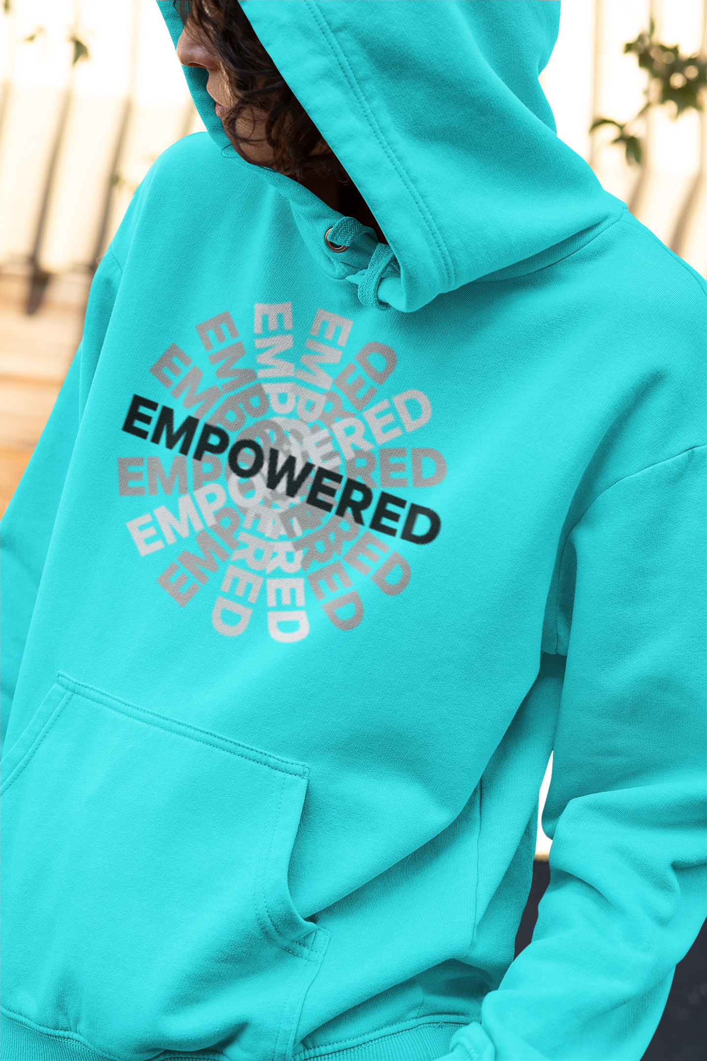 "Empowered" - Unisex Tshirt or Hoodie (Black logo)