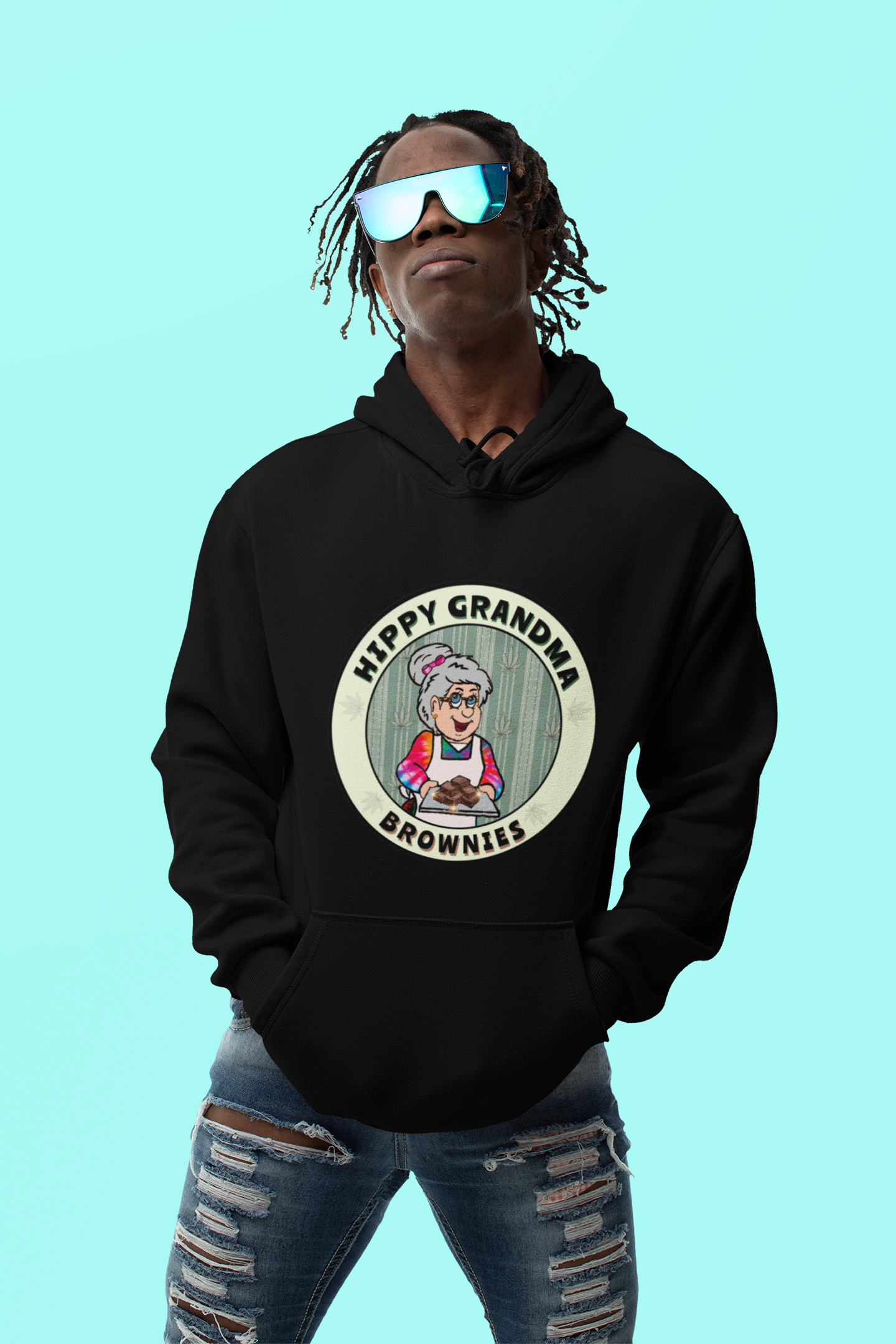 "Hippy Grandma" - Unisex Hoodie