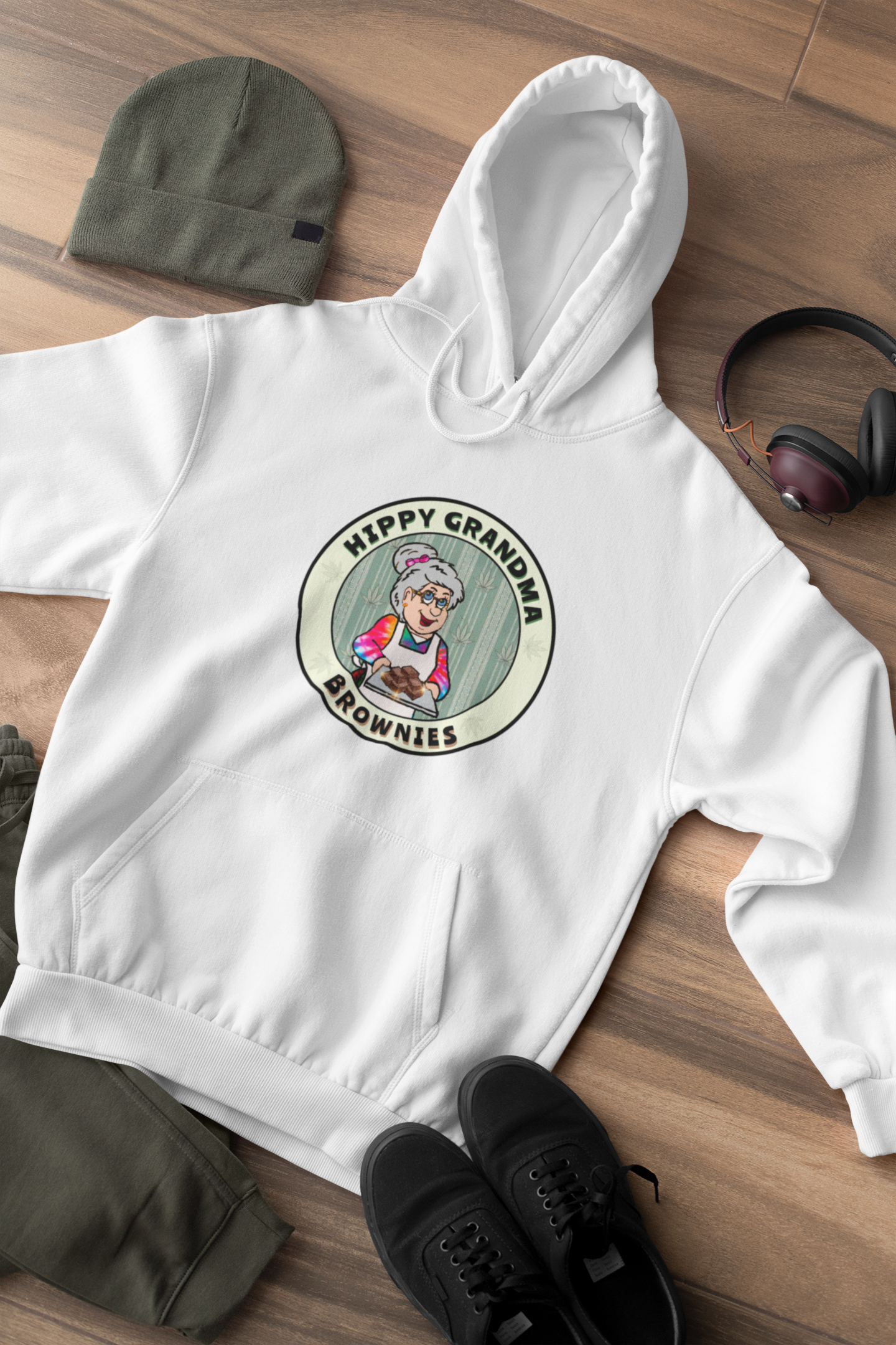 "Hippy Grandma" - Unisex Hoodie