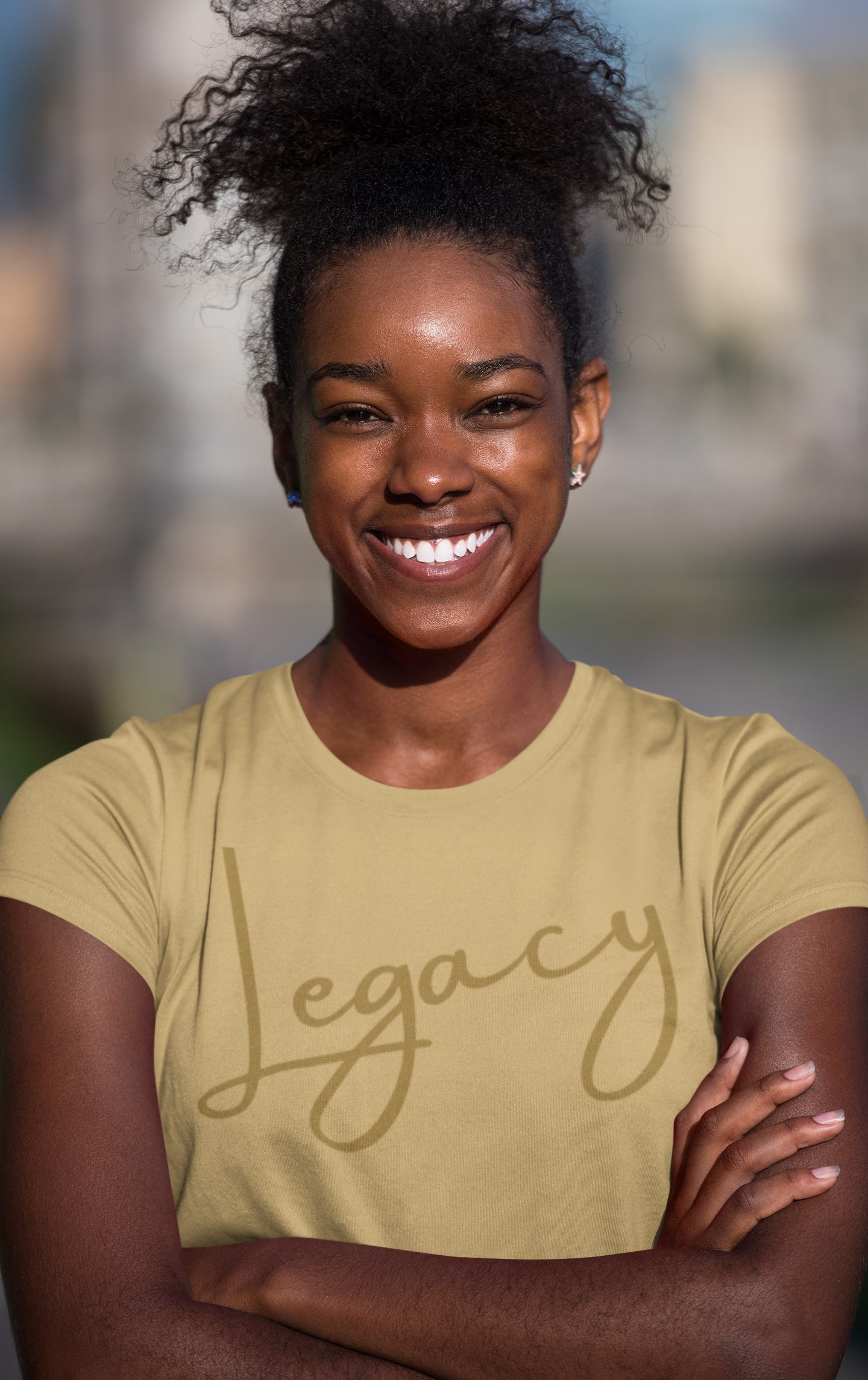 "Beyond Legacy, Script" - Unisex Crew & Ladies V-Neck T-Shirt