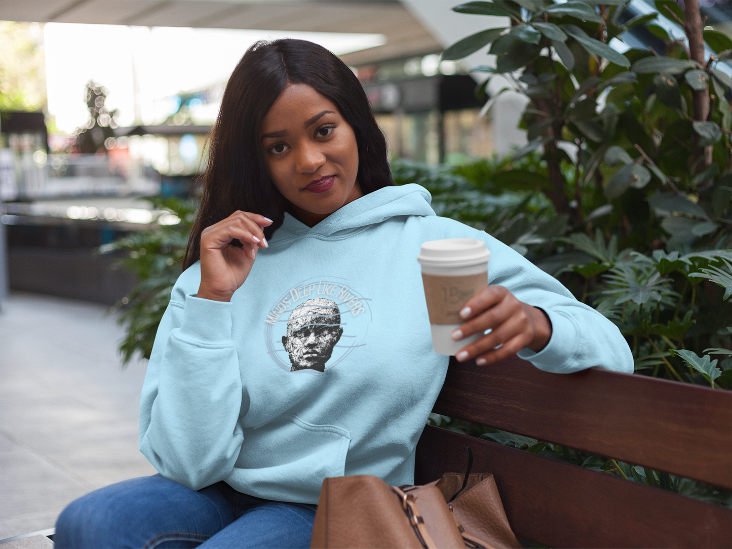"Minds Deep Like Rivers" - Unisex Graphic Hoodie T-Shirt