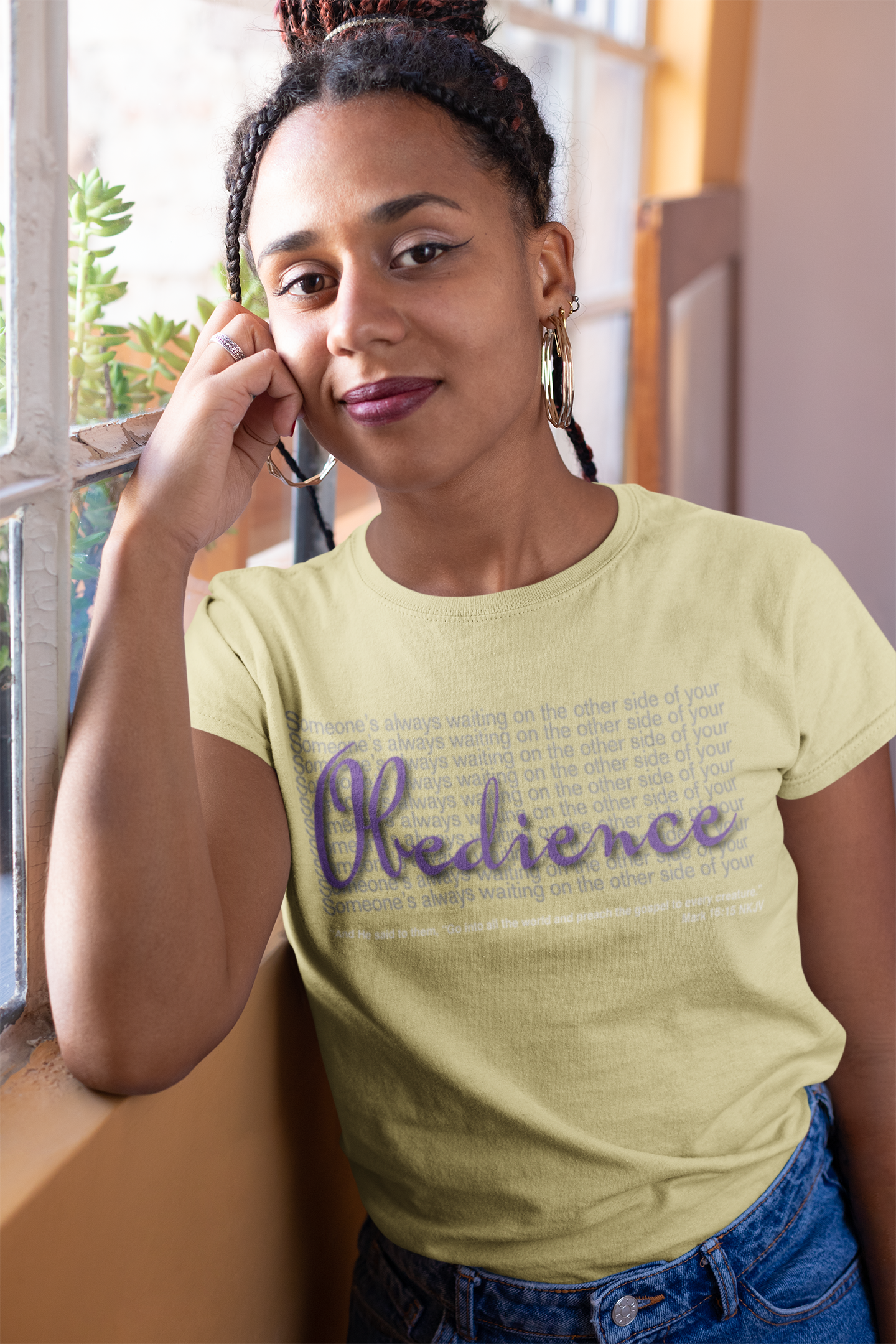 "Someone's always waiting on the other side of your obedience" - Unisex Crew Neck Tee