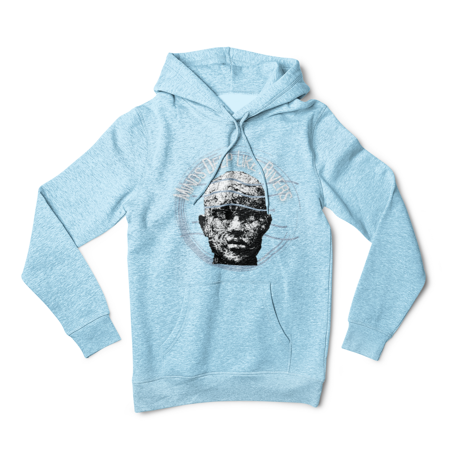 "Minds Deep Like Rivers" - Unisex Graphic Hoodie T-Shirt