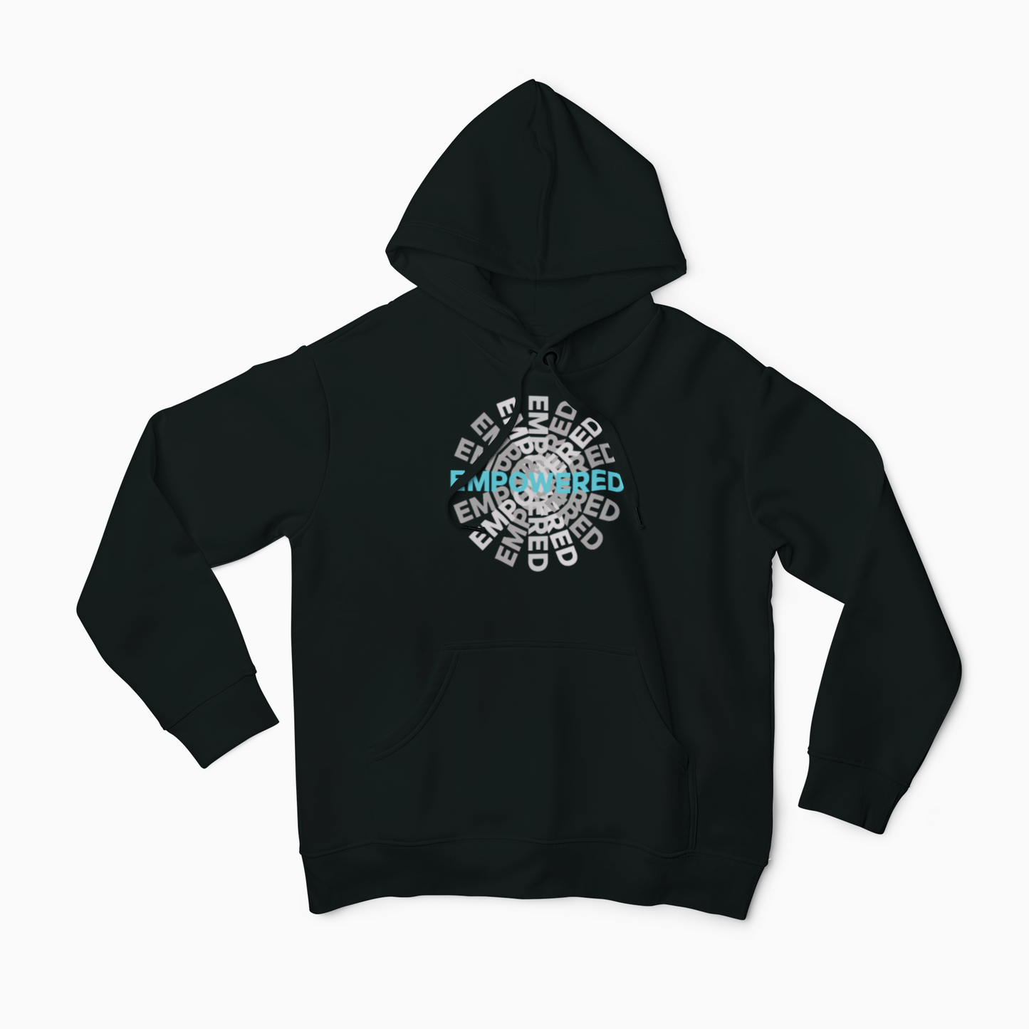 "Empowered" - Unisex Tshirt or Hoodie (Turquoise logo)