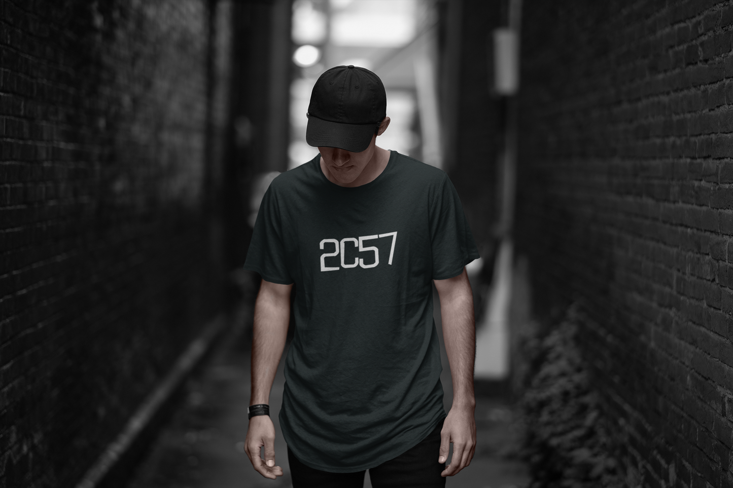 "2C57" - Men's Cotton Long Body Crew