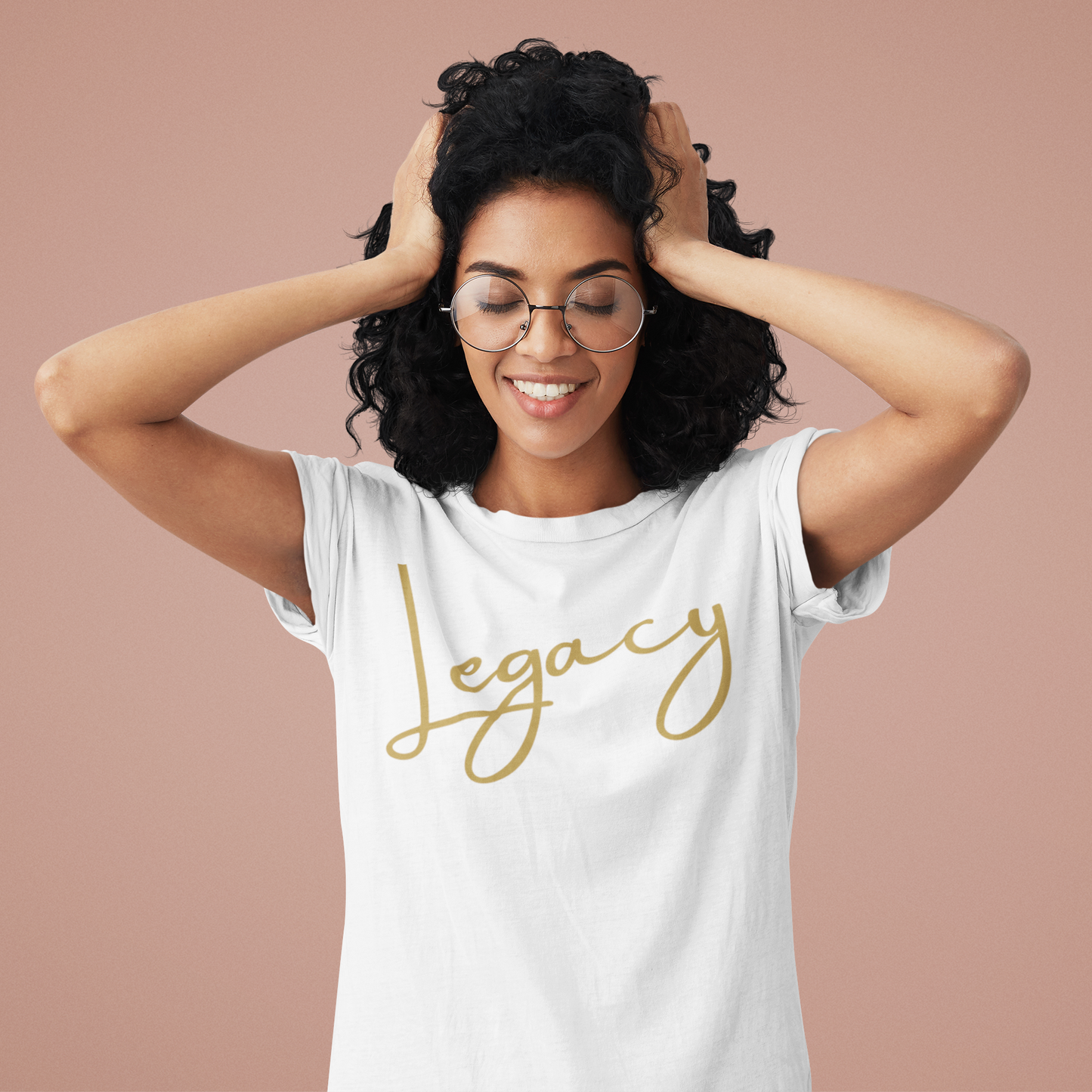 "Beyond Legacy, Script" - Unisex Crew & Ladies V-Neck T-Shirt